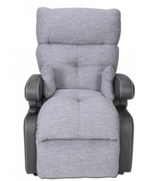 Le fauteuil Cocoon est un fauteuil releveur électrique ultra confortable, multi-positions et qui facilite l’accès aux soins, les transferts grâce à ses accoudoirs amovibles