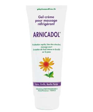 La sensation de froid de ce gel crème de massage Arnicadol offre un effet calmant ainsi qu'une sensation de détente et de légèreté.