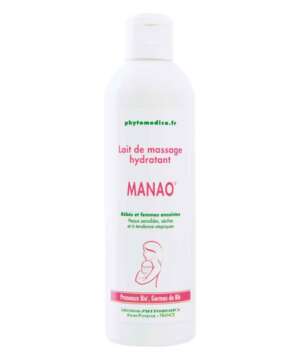 Le lait hydratant Manao est dédié aux bébés et aux femmes enceintes, ainsi qu’aux peaux sensibles, sèches et à tendance atopique.