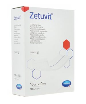 Zetuvit est un pansement absorbant, non adhérent à la plaie que l’on utilise le plus fréquemment pour recouvrir les plaies particulièrement exsudatives dues à une blessure ou suivant une opération chirurgicale.