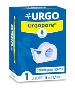 Les sparadraps Urgopore sont microporeux, ils laissent la peau respirer et se retirent sans douleur et sans laisser de trace. Urgopore est hypoallergénique pour limiter les risques de réactions allergiques.