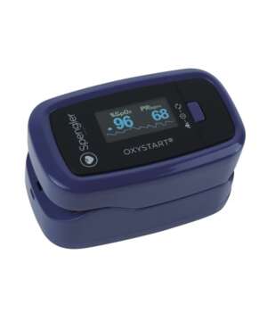 L’oxymètre de pouls Spengler Oxystart permet le contrôle ponctuel de votre saturation d’oxygène SpO2 et le rythme cardiaque avec une haute précision.