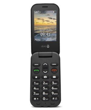 Élégant et facile à utiliser, le Doro 6040 vous offre tout ce dont vous avez besoin au quotidien pour passer des appels et échanger des messages et des photos avec vos proches.